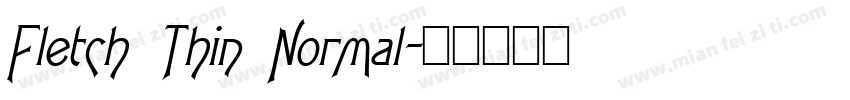 Fletch Thin Normal字体转换